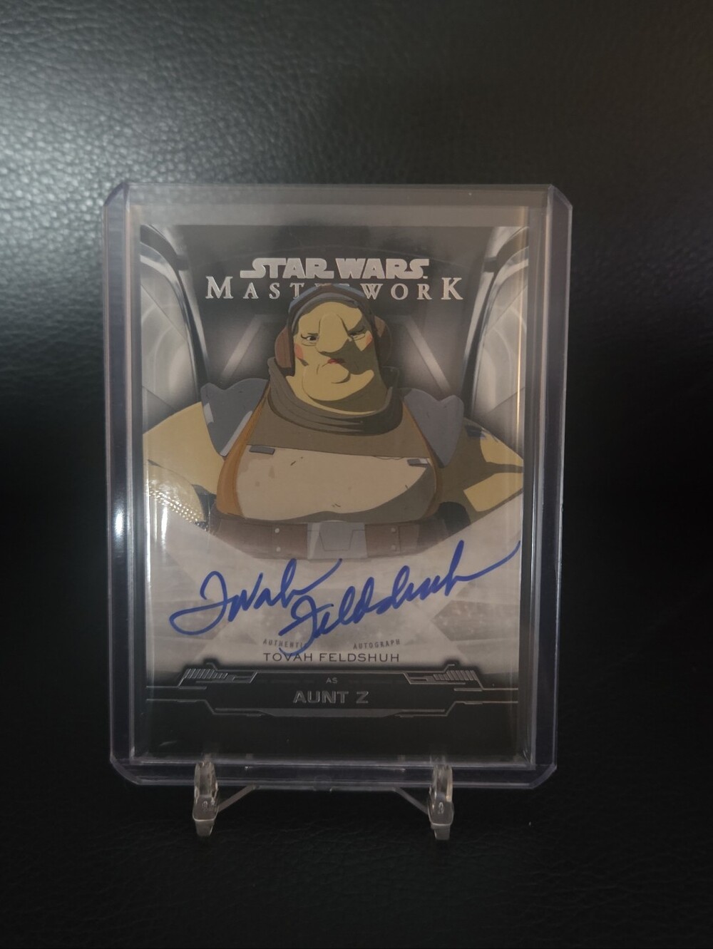 2019 Topps Star Wars Masterwork Tovah Feldshuh Autograph Card as Aunt Z